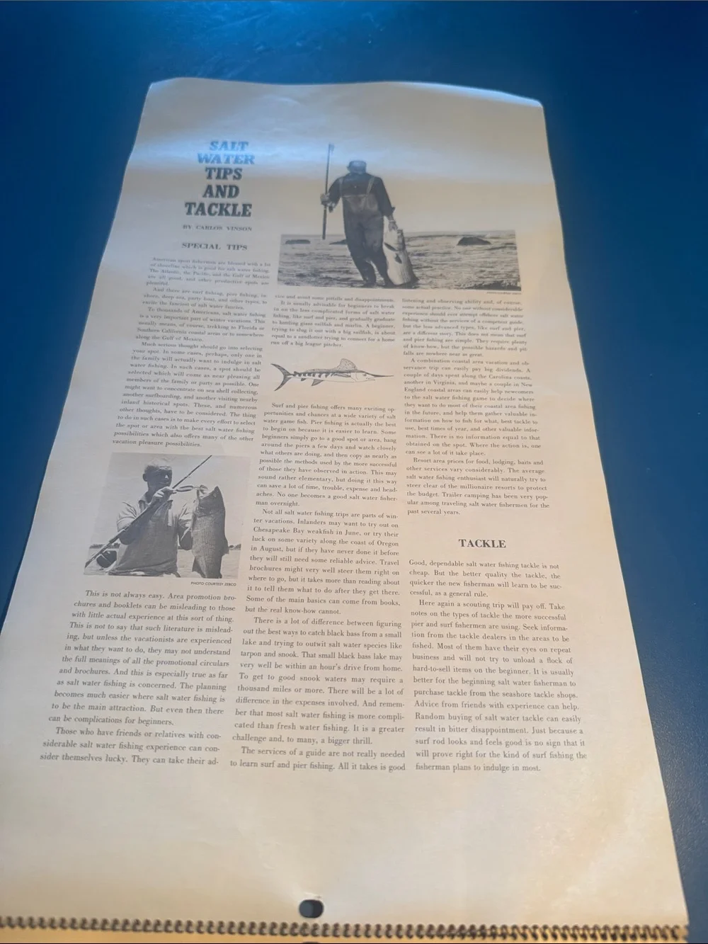 Vintage - January 1985 to December 1985 Bait & Bottle Shop calendar
